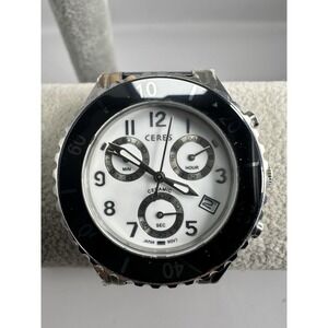 Ceres M-420 Ceramic Watch New Battery 34MM 7.25" Chronograph D7‎